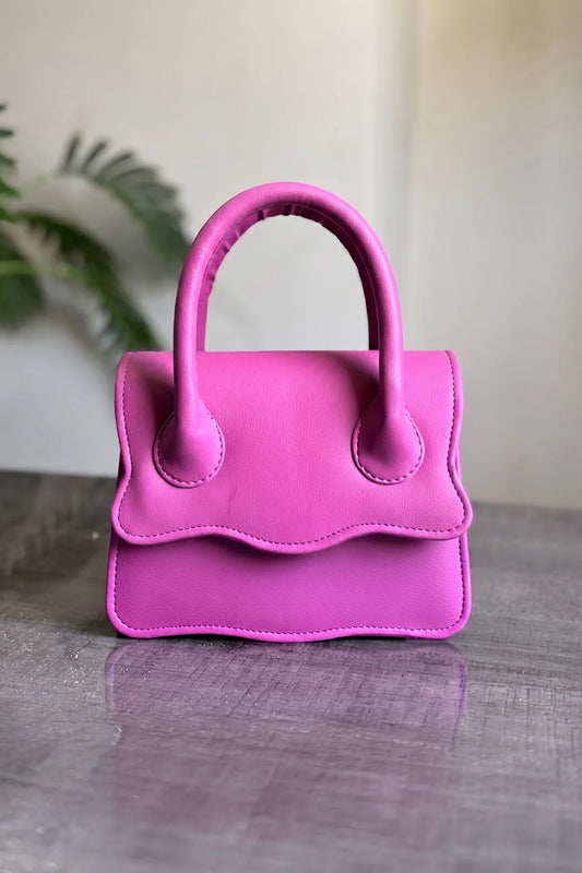 WAVY HANDBAG - MAGENTA