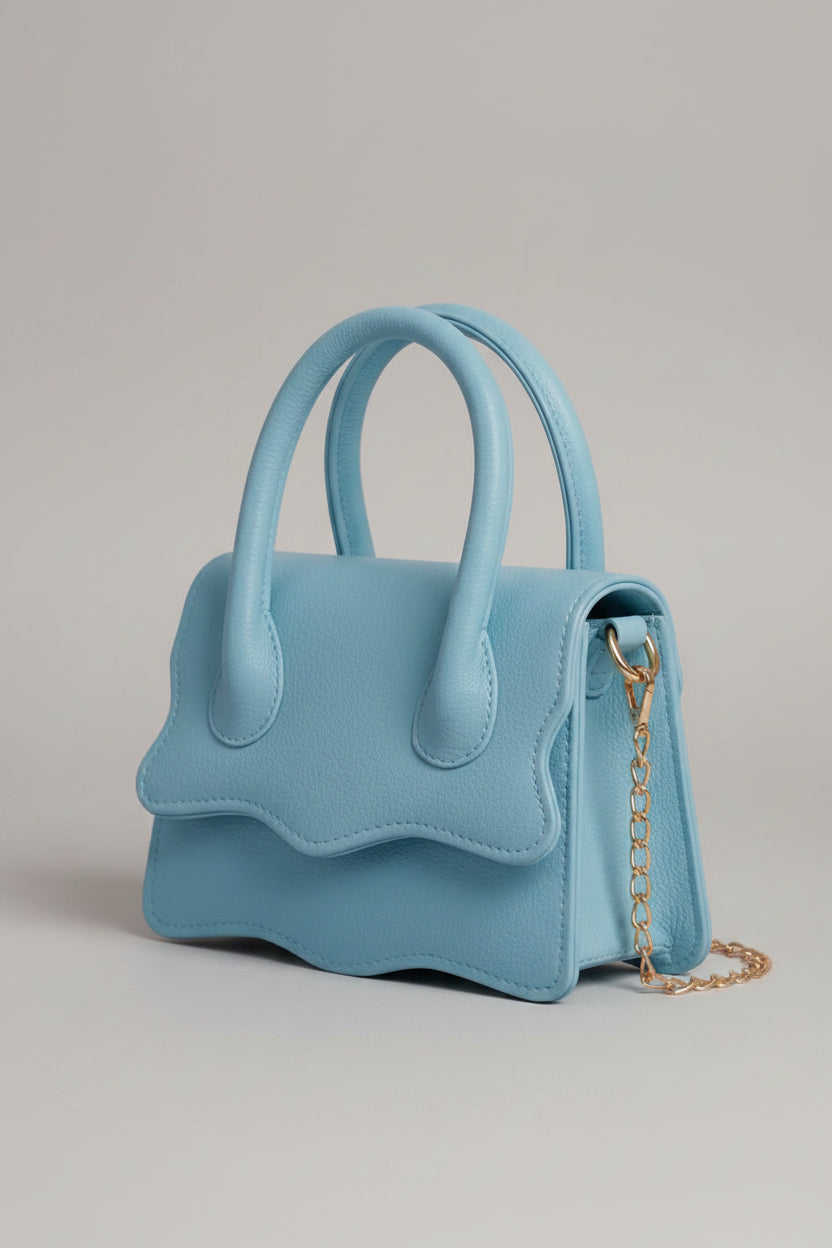 WAVY HANDBAG - BLUE