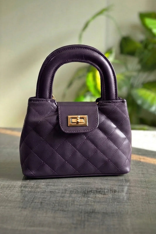 DOCKLOCK HANDLE BAG - PURPLE