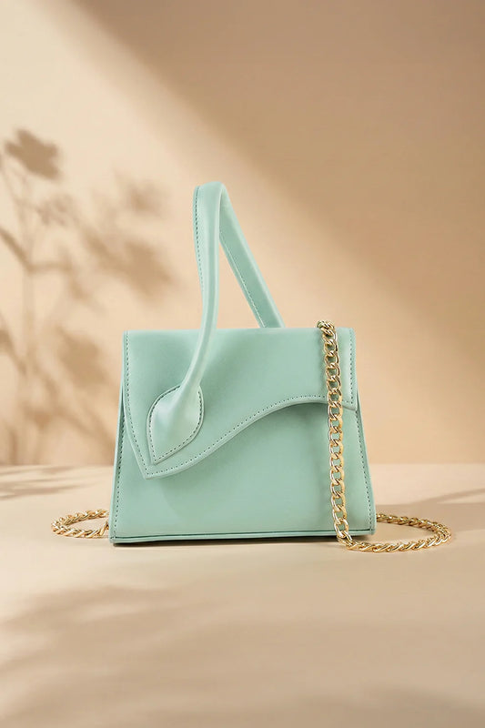 AURA HANDBAG - CYAN