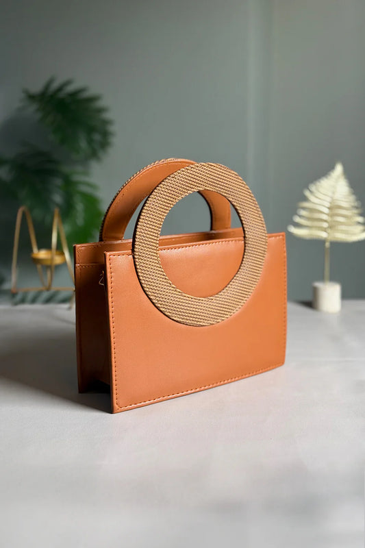 O-RING IN BROWN - HANDBAG