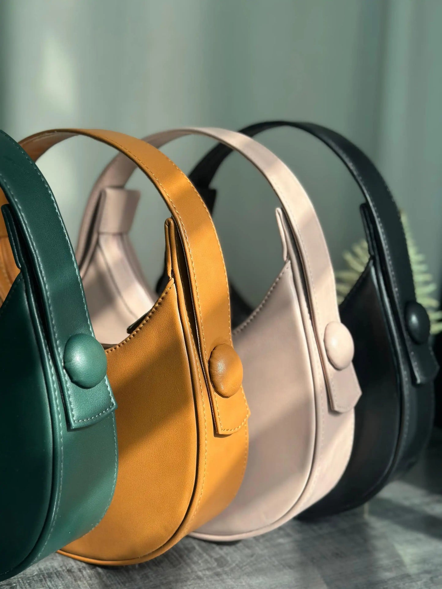 HALF-MOON - MUSTARD HANDBAG
