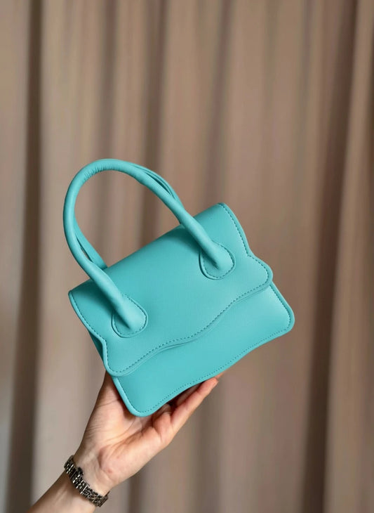 WAVY HANDBAG - BLUE