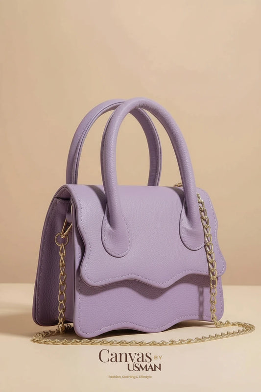 WAVY HANDBAG - LILAC