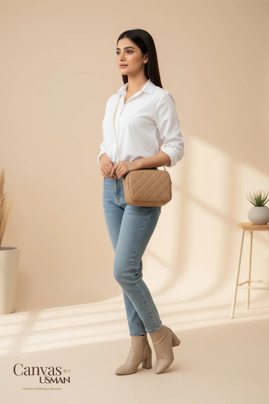 MINI CROSSBODY - BEIGE