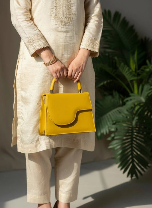 PREMIUM FEST HANDBAG - MUSTARD