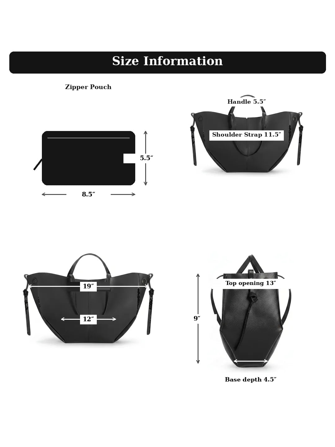 AERIS LUXURY TOTE - GRAY