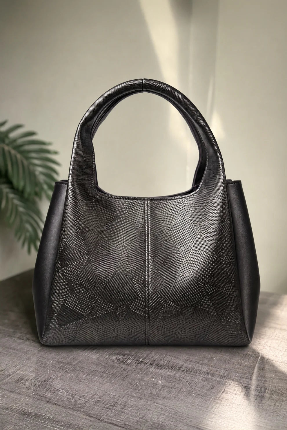 THE TRIO SHOULDER BAG - BLACK