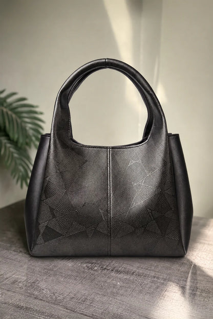 THE TRIO SHOULDER BAG - BLACK