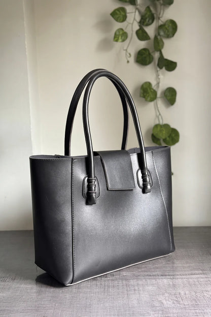 THE KNOT TOTE - BLACK