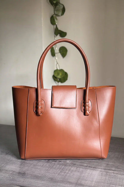 THE KNOT TOTE - BROWN