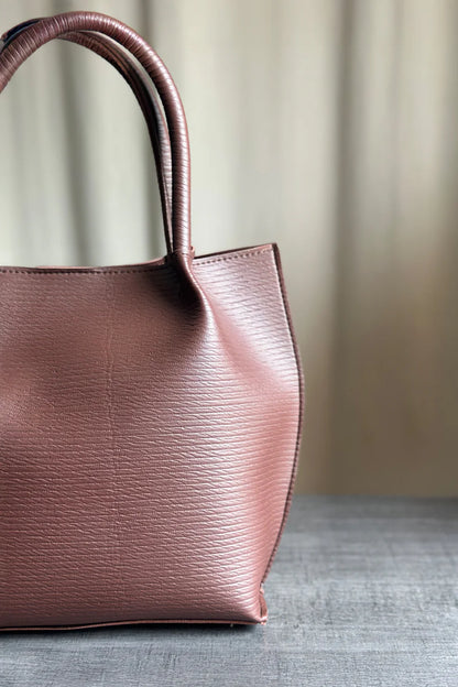 THE STUDIO TOTE - BURGUNDY