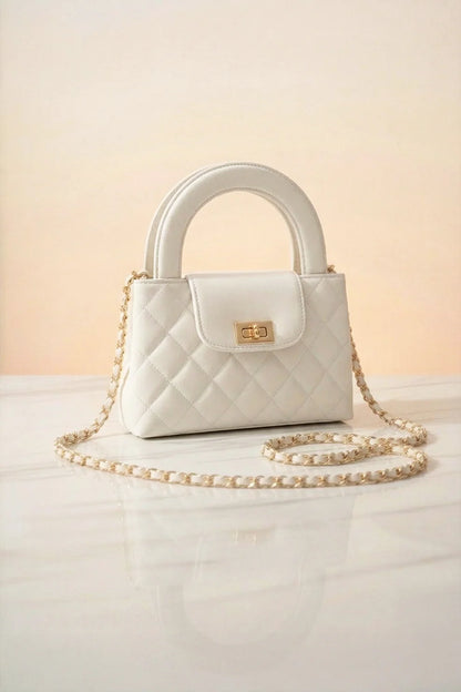 DOCKLOCK HANDLE BAG - WHITE