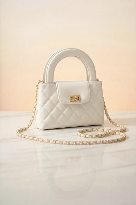 DOCKLOCK HANDLE BAG - WHITE