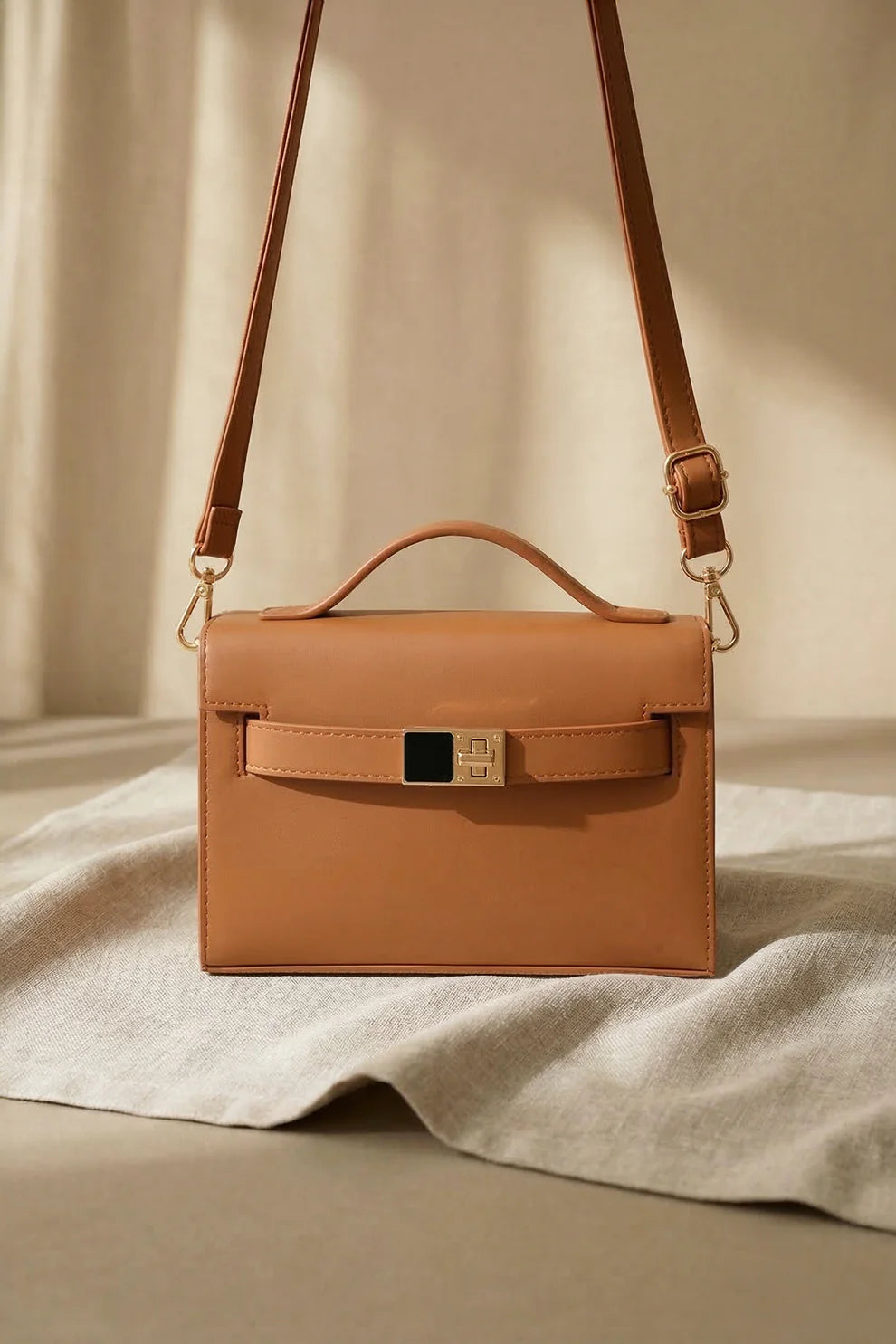 GRACE HANDBAG - BROWN
