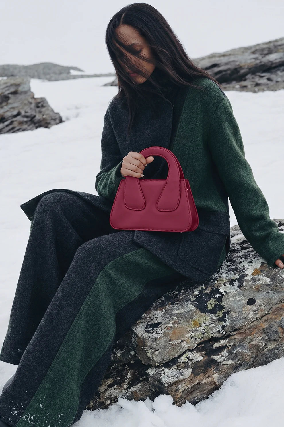 BELLE IN MAROON - HANDBAG