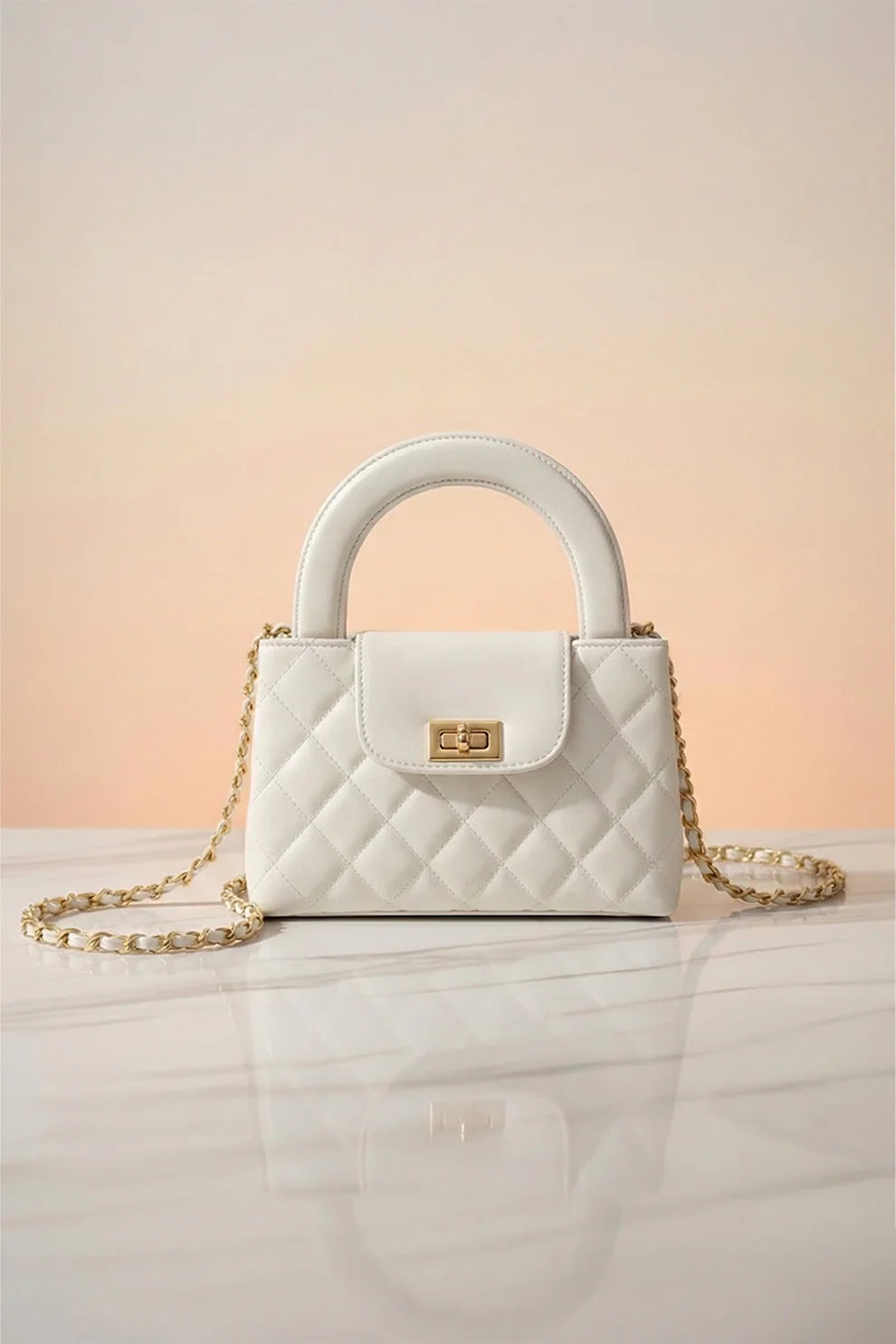 DOCKLOCK HANDLE BAG - WHITE