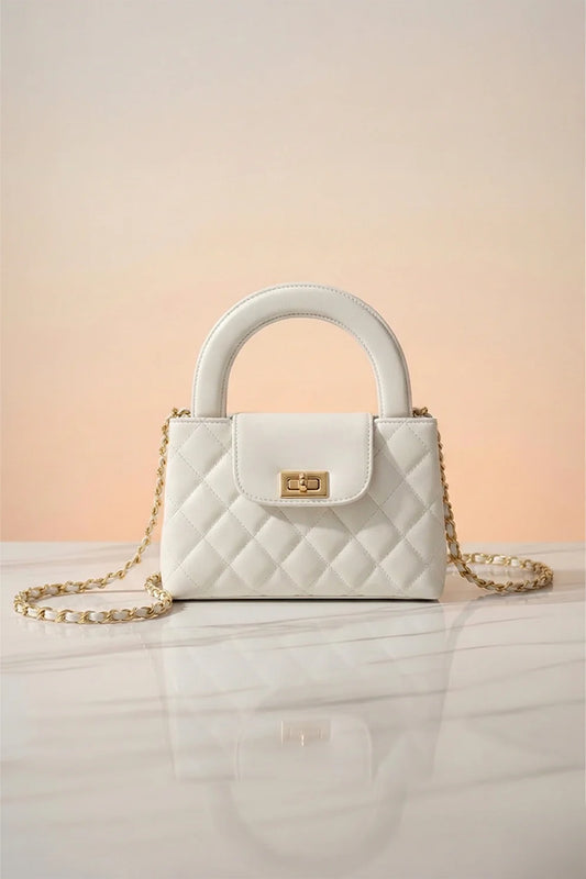 DOCKLOCK HANDLE BAG - WHITE