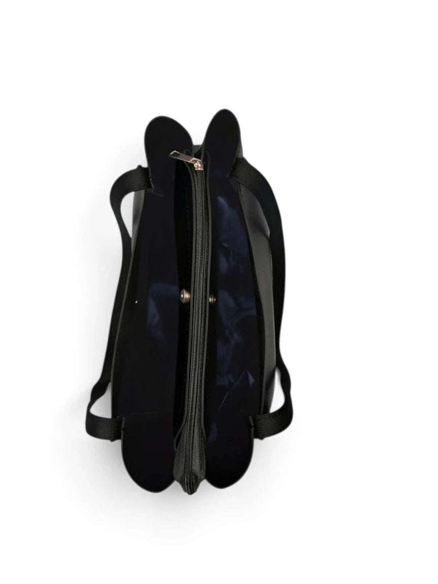 3 SPACE TOTE - BLACK