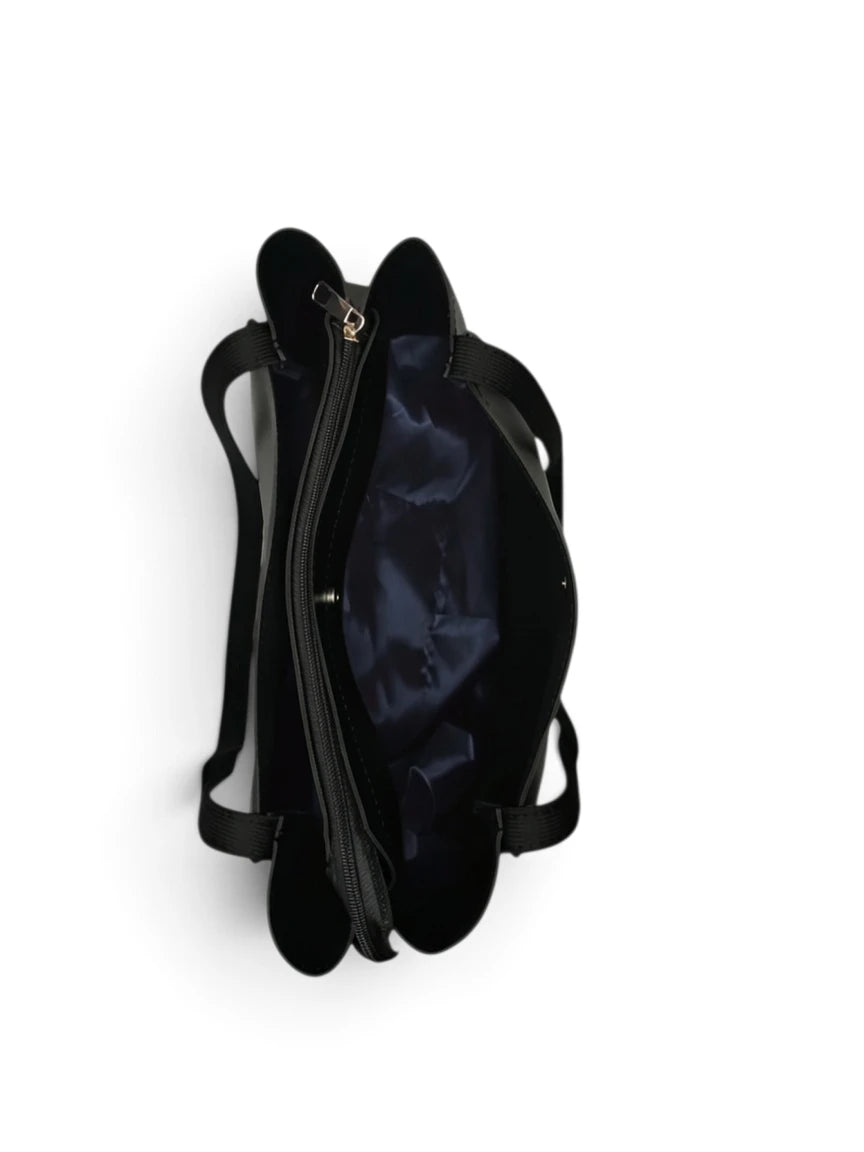 3 SPACE TOTE - BLACK