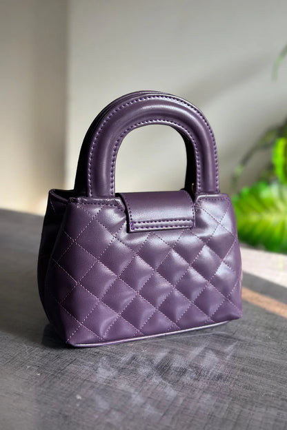 DOCKLOCK HANDLE BAG - PURPLE
