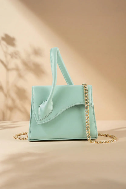 AURA HANDBAG - CYAN