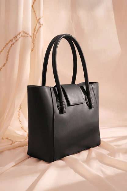 THE KNOT TOTE - BLACK
