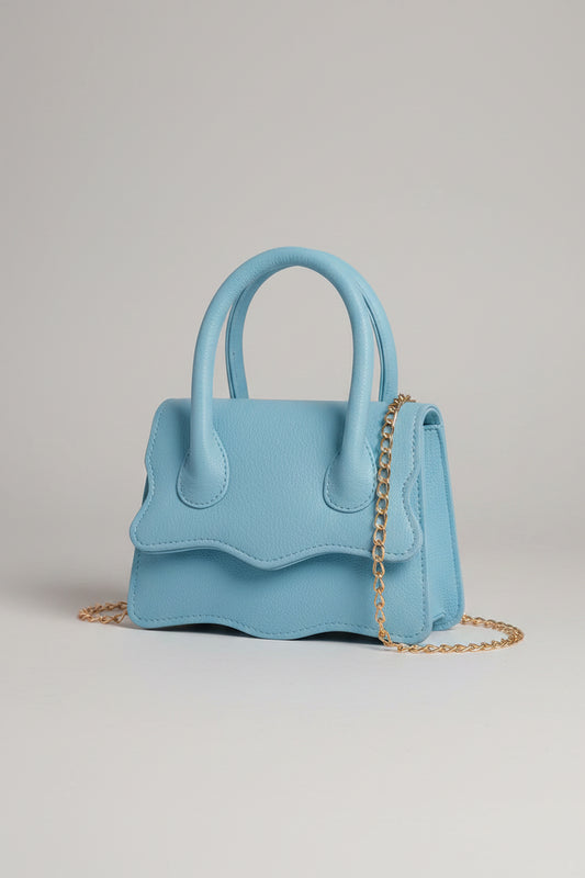 WAVY HANDBAG - BLUE