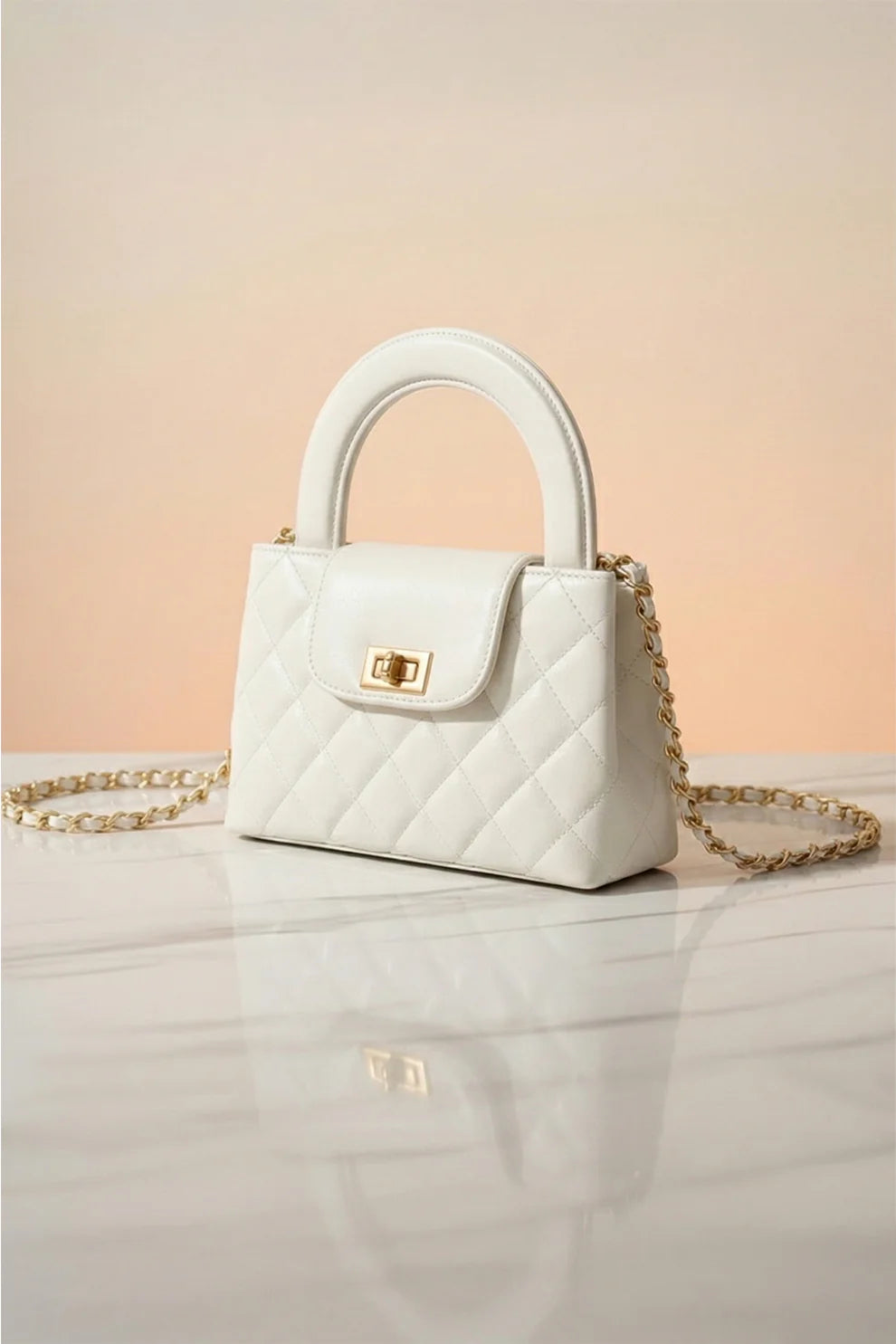 DOCKLOCK HANDLE BAG - WHITE