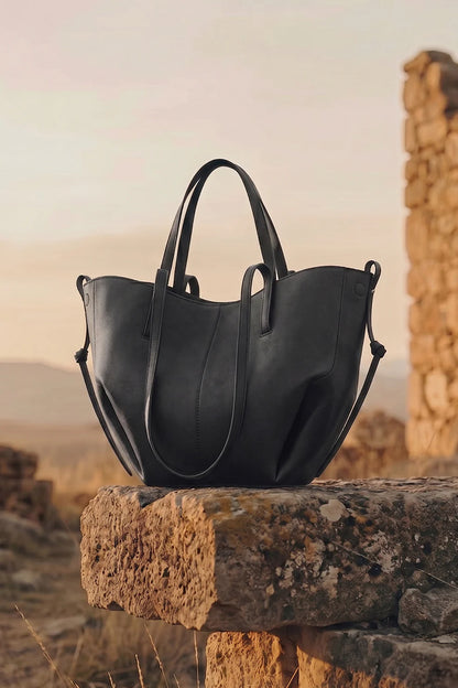 AERIS LUXURY TOTE - BLACK