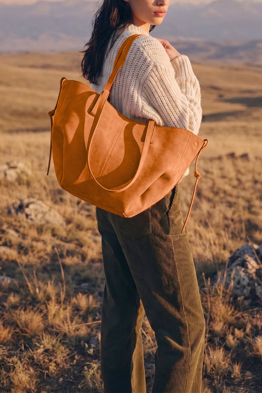 AERIS LUXURY TOTE - MUSTARD