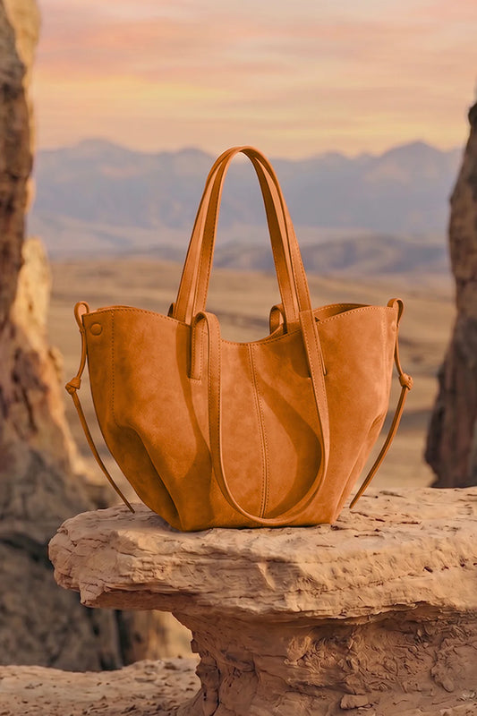 AERIS LUXURY TOTE - MUSTARD