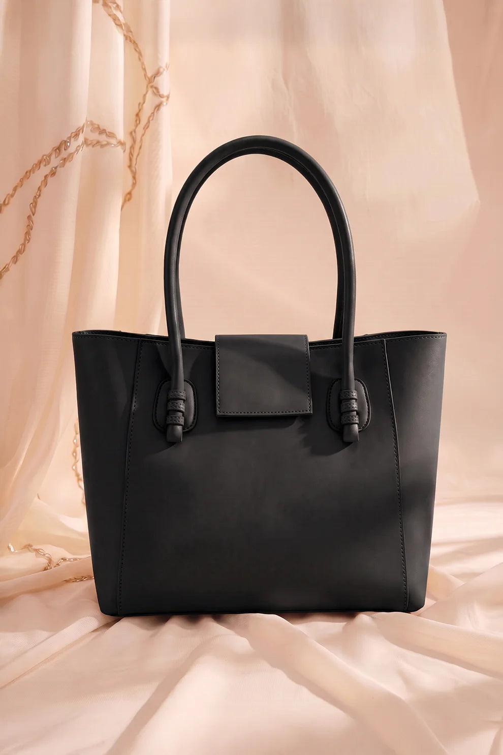 THE KNOT TOTE - BLACK