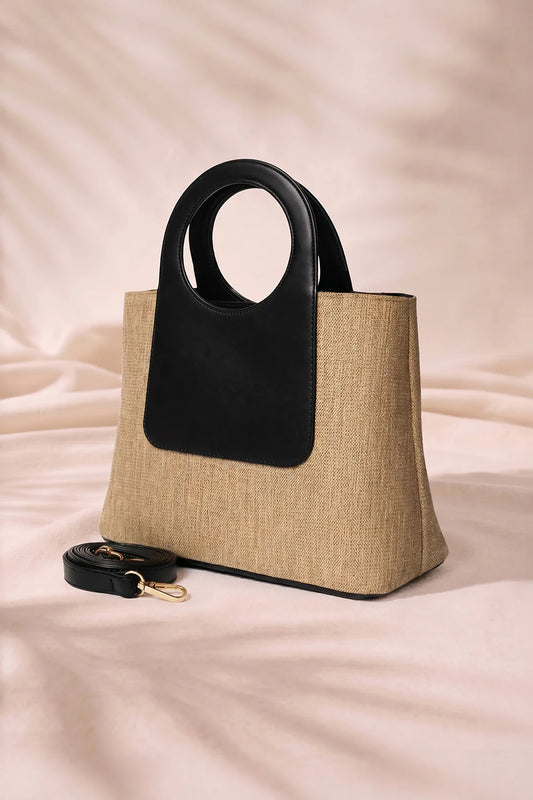LOOP JUTE IN BEIGE - SHOULDER BAG