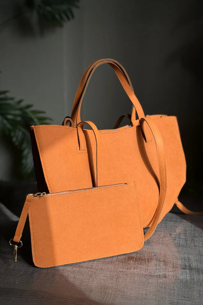 AERIS LUXURY TOTE - MUSTARD