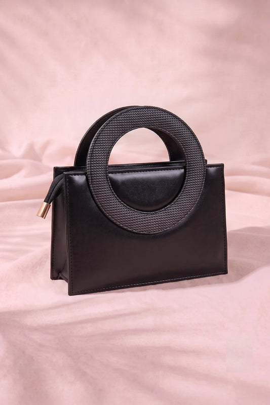 O-RING IN BLACK - HANDBAG