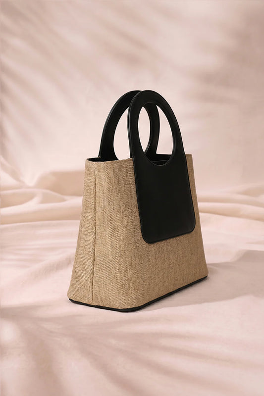 LOOP JUTE IN BEIGE - SHOULDER BAG