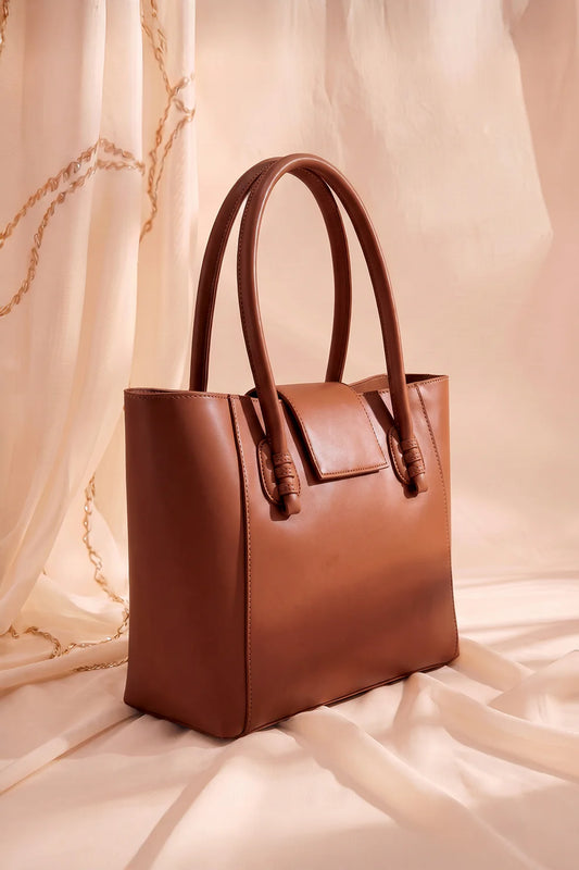 THE KNOT TOTE - BROWN