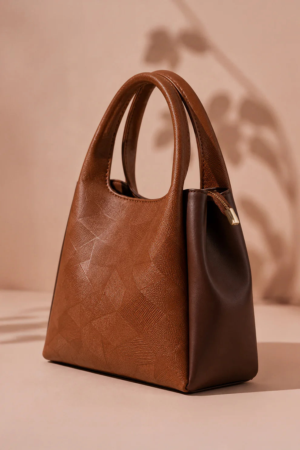 THE TRIO SHOULDER BAG - BROWN