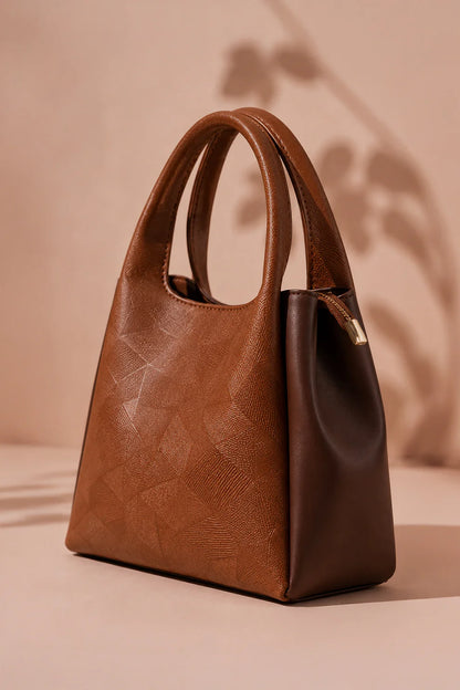 THE TRIO SHOULDER BAG - BROWN