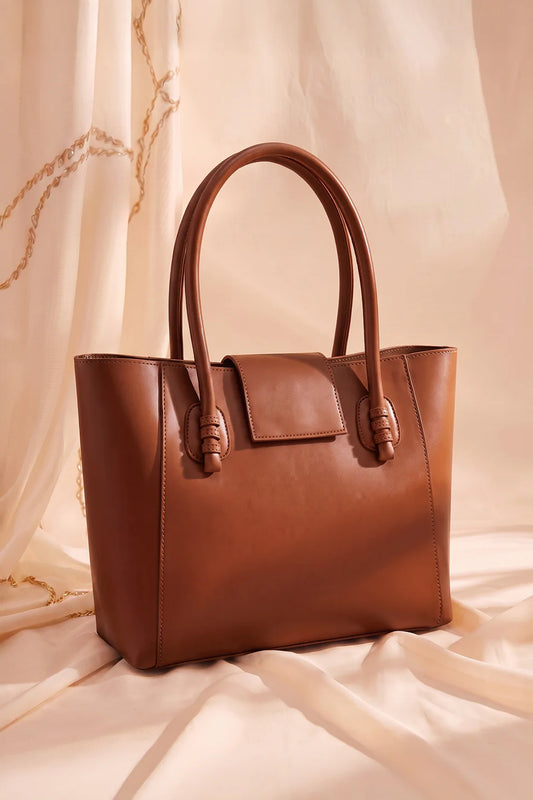 THE KNOT TOTE - BROWN