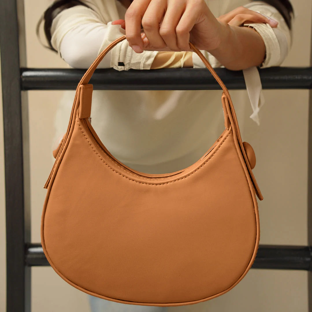 HALF-MOON - MUSTARD HANDBAG
