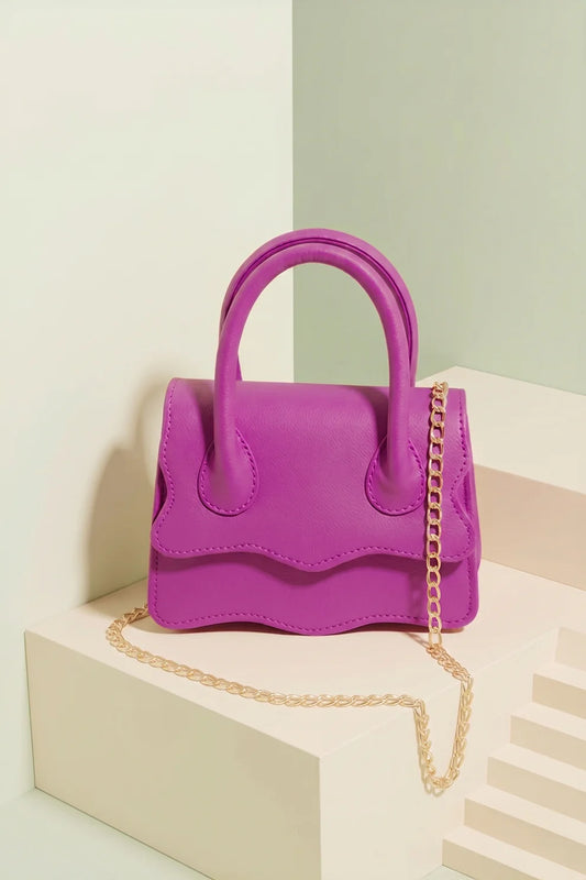 WAVY HANDBAG - MAGENTA