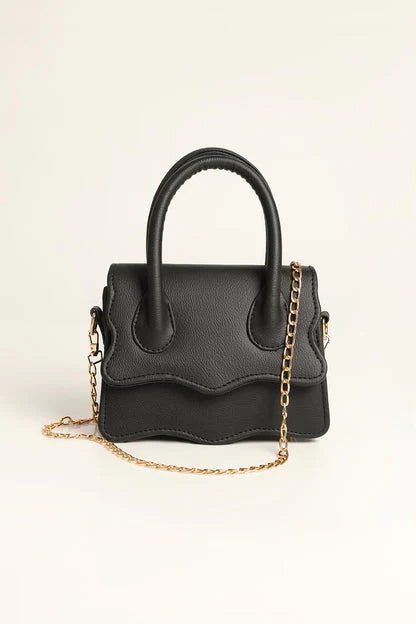 WAVY HANDBAG - BLACK