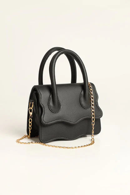WAVY HANDBAG - BLACK