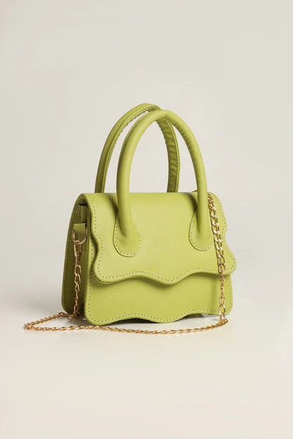WAVY HANDBAG - PISTACHIO GREEN