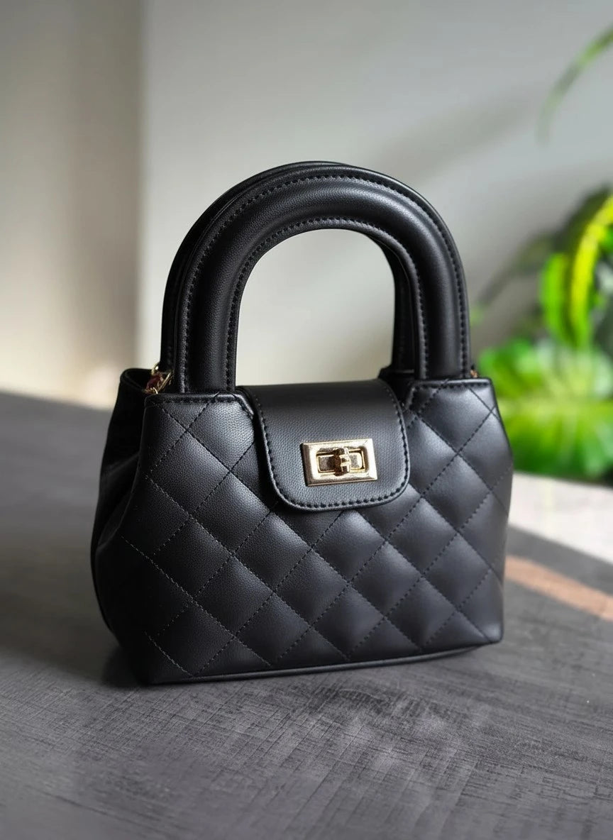 DOCKLOCK HANDLE BAG - BLACK