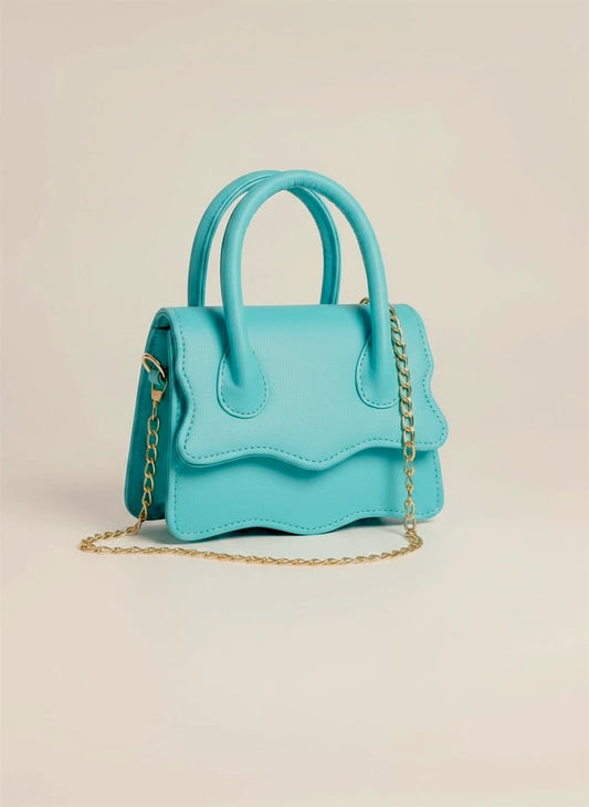 WAVY HANDBAG - BLUE