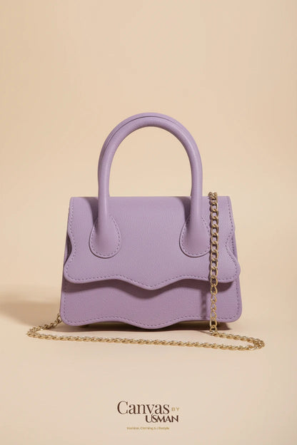 WAVY HANDBAG - LILAC