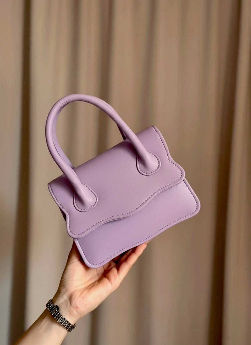 WAVY HANDBAG - LILAC